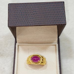 A newly released ruby ​​bamboo ring designed to bring wealth and prosperity.