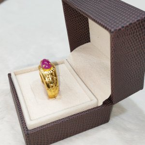 A newly released ruby ​​bamboo ring designed to bring wealth and prosperity.