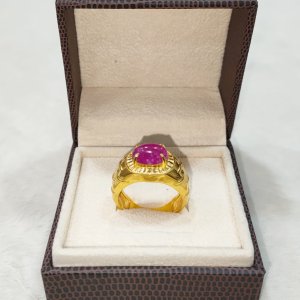 A newly released ruby ​​bamboo ring designed to bring wealth and prosperity.