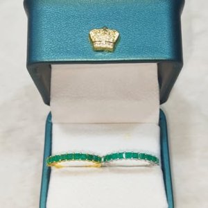 Fashionable with emerald cut and emerald cut