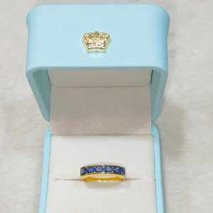 Mogok natural sapphire frame clip rings