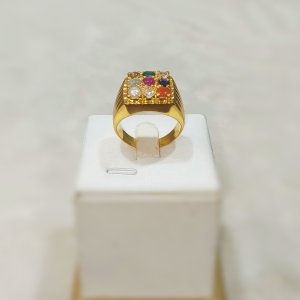 Nine-pointed star ring