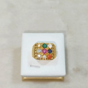 Nine-pointed star ring