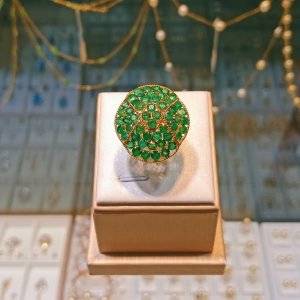 Zambia natural emerald ring